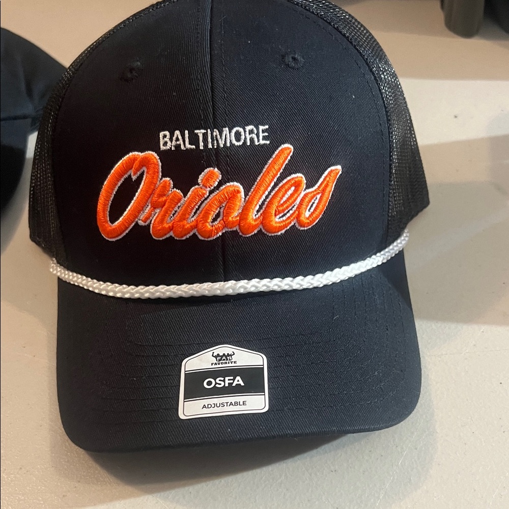 Baltimore Orioles Black and Orange Cap